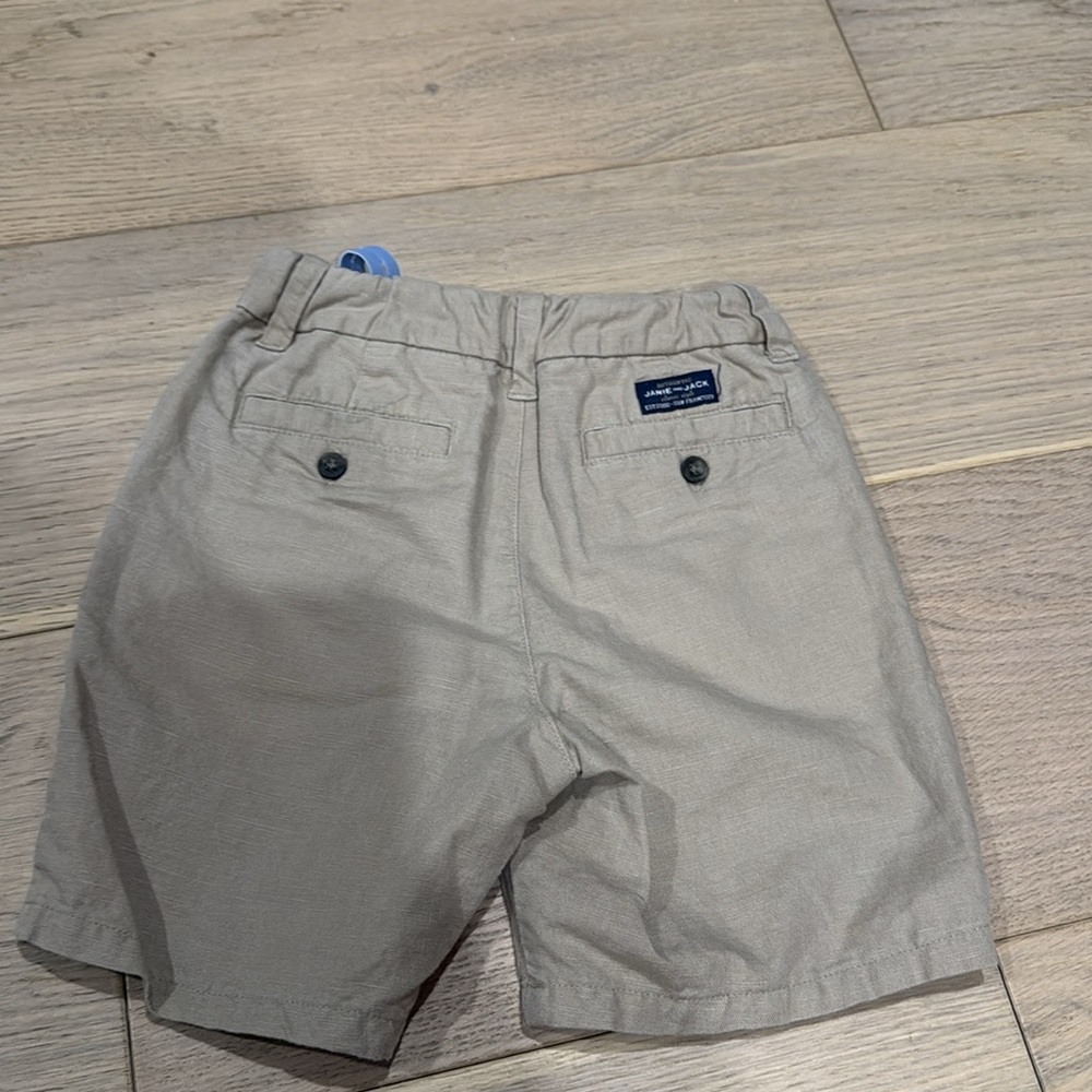 Janie and Jack Gray Casual Shorts with Elastic Waistband - Picture 3 of 4